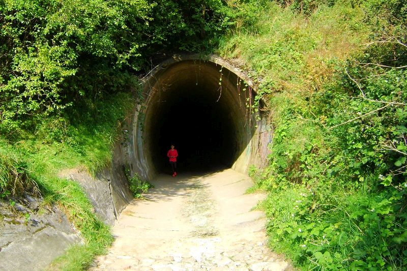 Chapowo - rezerwat Dolina Chapowska - przejcie tunelem pod drog