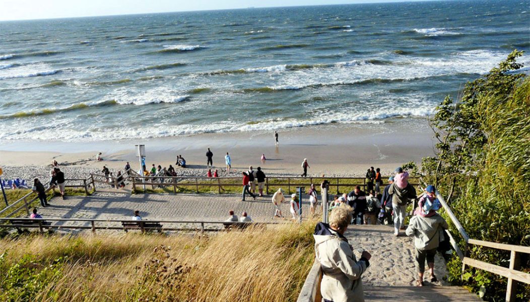 jastrzębia góra zejście na plażę